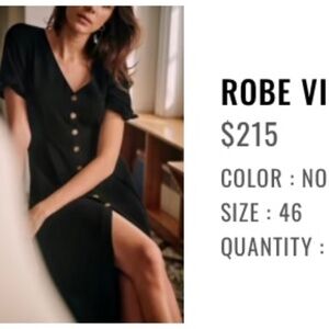 Sezane Vic dress size 46 (14)